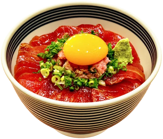 Maguro Lover: tuna, negitoro, green onion, egg yolk