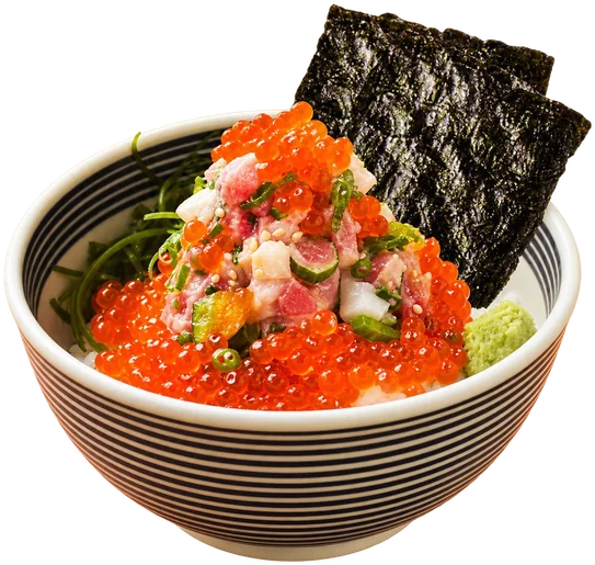 Take negitoro bowl with salmon roe